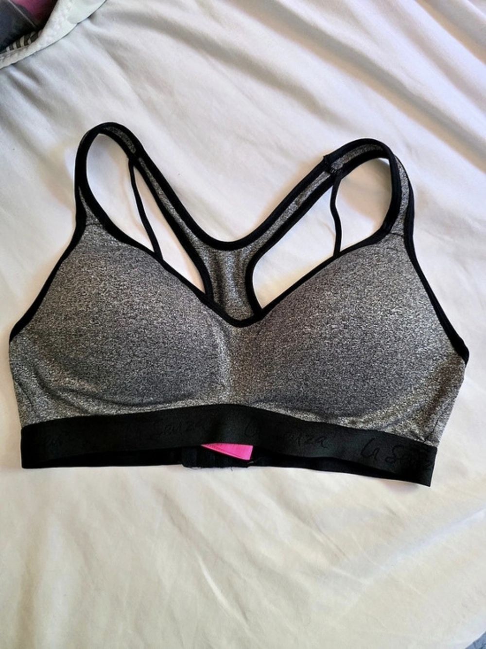 La Senza Metallic Black Sports Bra